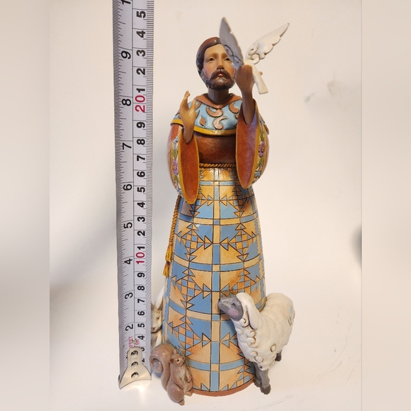 Jim Shore 4033816 St. Francis Holding Dove Figurine 2012 - Picture 10 of 13